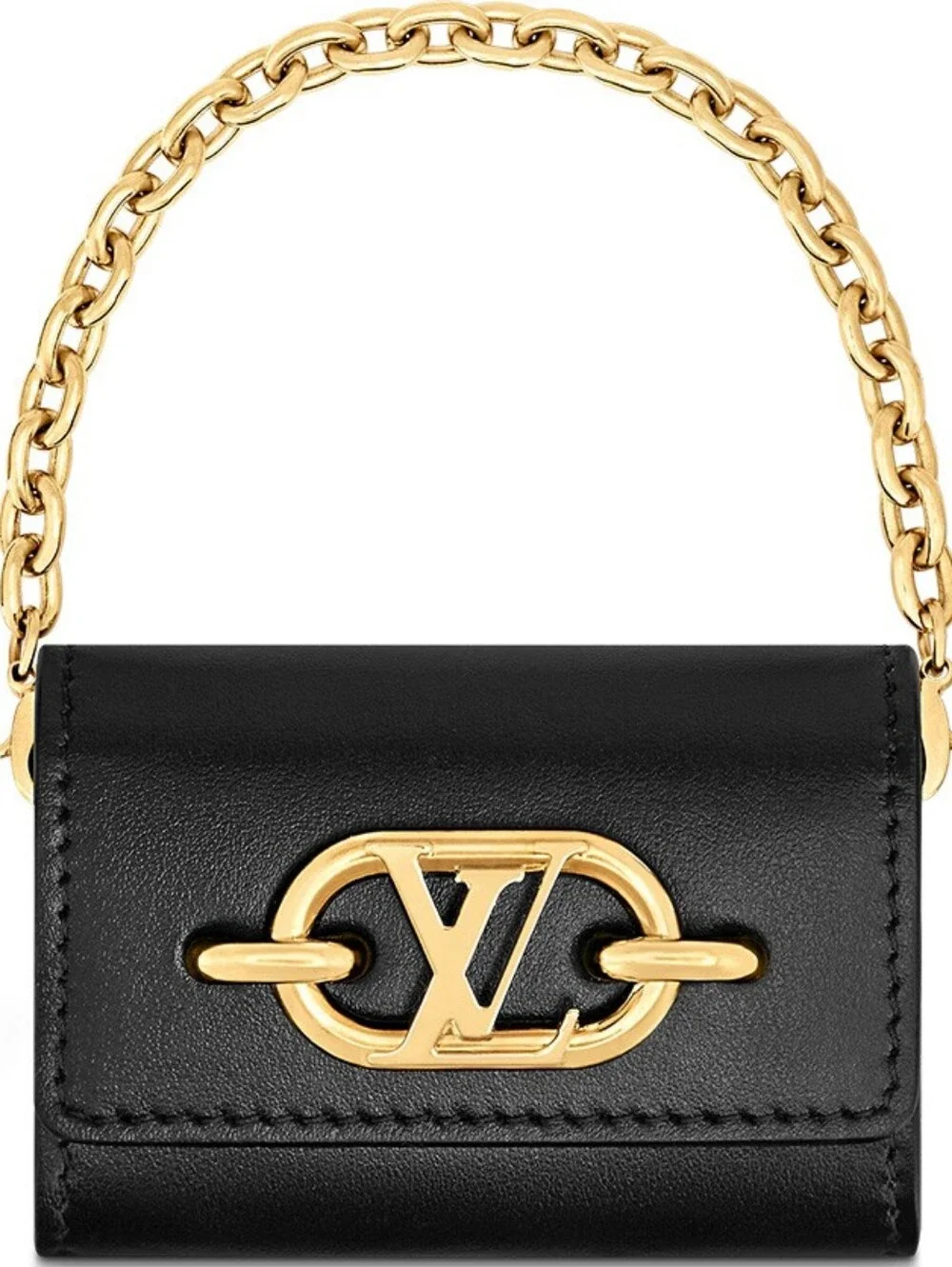 BNIB! RARE! Louis Vuitton LV Link Earphone Air Pod Case Holder Leather BAG CHARM